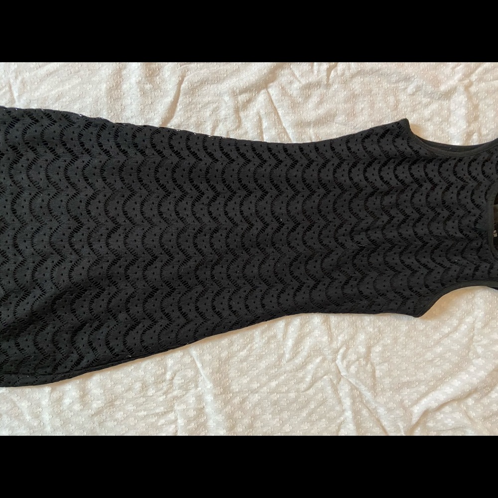 Black mini dress